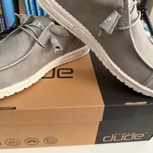 Hey Dude Men's Gray Casual Slip-Ons